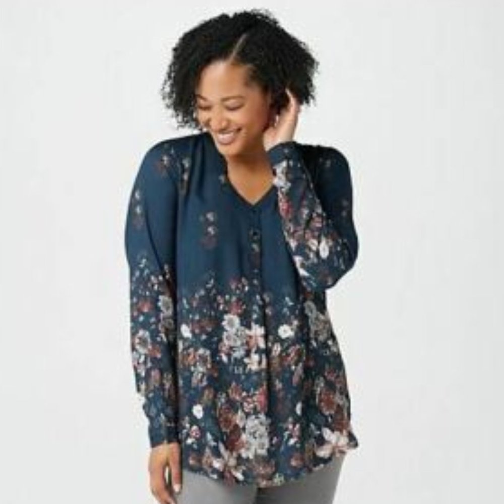 Tolani Collection Floral Printed Tunic